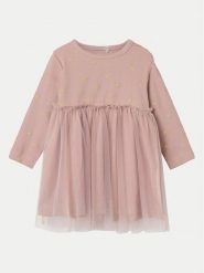 NAME IT Sukienka codzienna 13221368 Różowy Regular Fit. Czerwone sukienki dla dziewczynek Name it, bez wzorów, z syntetyku, bez ramiączek. Za 89.99 zł.