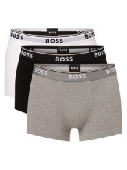 BOSS Obcisłe bokserki pakowane po 3 szt. Mężczyźni Bawełna szary|czarny|biały|wielokolorowy, M. Białe bokserki męskie Boss, m, bez wzorów, z bawełny. Za 219.95 zł.