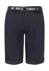 P-KERRY. Niebieskie szorty damskie Volcano, na lato, plus size, bez wzorów, z materiału, eleganckie. Za 149.99 zł.