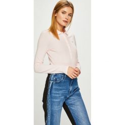 Lacoste - Bluzka. Szare bluzki damskie Lacoste, z bawełny, casualowe, z krótkim rękawem. Za 399.90 zł.