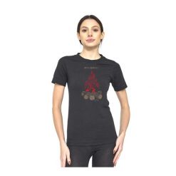 Koszulka damska z krótkim rękawem wełniana Brubeck OUTDOOR WOOL PRO. Czarne t-shirty damskie Brubeck, bez wzorów, z poliamidu, bez kołnierzyka. Za 279.99 zł.