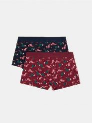 Bokserki classic z motywem świątecznym 2 pack - wielobarwny. Bokserki męskie Sinsay, l, bez wzorów. Za 25.99 zł.