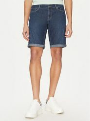 Guess Szorty jeansowe M5GD01 D5MZ1 Granatowy Regular Fit. Niebieskie szorty męskie Guess, m, z aplikacjami, z bawełny. Za 219.99 zł.