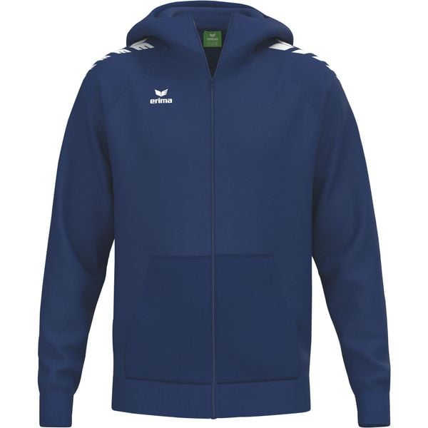 Niebieska kurtka z kapturem Erima Cmpt Wings. Niebieskie kurtki damskie 575 FACTORY, l, bez wzorów, z bawełny, klasyczne, z kapturem. Za 225.50 zł.