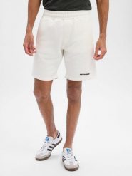 PEGADOR spodenki dresowe Mężczyźni Bawełna biały, S. Białe krótkie spodenki sportowe męskie PEGADOR, m, bez wzorów, z bawełny. Za 199.95 zł.