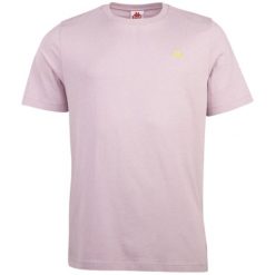 Koszulka męska Kappa. Czerwone koszulki sportowe męskie Kappa, l, bez wzorów, bez kołnierzyka, bez ramiączek, do piłki nożnej. Za 57.00 zł.