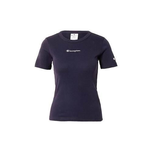 Koszulka sportowa damska Champion 115430BS501. Czarne koszulki sportowe damskie Champion, m, bez wzorów, z bawełny, bez kołnierzyka, bez ramiączek. Za 59.00 zł.