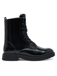Calvin Klein Trapery V3X5-83185-1453 D Czarny. Czarne buty zimowe dziewczęce Calvin Klein, bez wzorów, ze skóry, bez zapięcia. Za 429.99 zł.