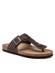 Geox Japonki U Sandal Ghita D U159VD 00032 C6024 Brązowy. Brązowe klapki męskie Geox, z nubiku. Za 329.99 zł.