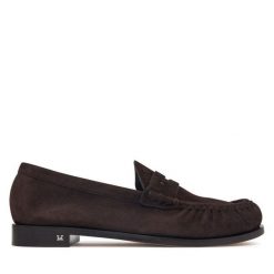 Lordsy Max Mara. Brązowe mokasyny damskie Max Mara. Za 2,764.00 zł.