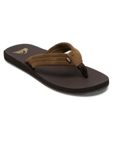Sandały dla Mężczyzn CARVER SUEDE CORE Brązowy. Czarne sandały męskie Quiksilver, z kauczuku, bez zapięcia. Za 129.99 zł.