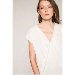 Answear - Top. Szare topy damskie ANSWEAR, z poliesteru, z krótkim rękawem. W wyprzedaży za 69.90 zł.