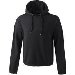 Bluza damska z kapturem Athlecia Namier. Czarne bluzy sportowe damskie Athlecia, bez wzorów, z dresówki, bez kaptura, na golfa. Za 248.50 zł.
