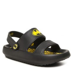 Sandały Batman. Czarne sandały chłopięce batman, bez zapięcia. Za 49.99 zł.