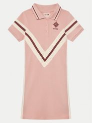 Guess Sukienka codzienna J5RK45 KCOK1 Różowy Regular Fit. Czerwone sukienki dla dziewczynek Guess, z aplikacjami, z bawełny, bez ramiączek. Za 149.99 zł.