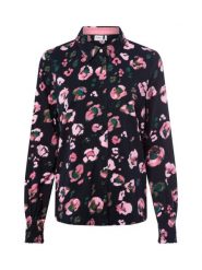 Nümph Damska bluzka koszulowa - Nuleana Kobiety wiskoza niebieski|wyrazisty róż|zielony wzorzysty, 40. Czerwone bluzki damskie Nümph, bez wzorów, z wiskozy, bez kołnierzyka, bez ramiączek. Za 299.95 zł.