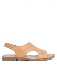 Lasocki Sandały EST-AFIONA-09 Beżowy. Brązowe sandały damskie Lasocki, bez wzorów, ze skóry, bez obcasa, na płaskiej podeszwie, bez zapięcia. Za 159.99 zł.