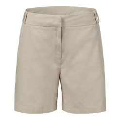 Szorty damskie z serżetu Musto Classic. Brązowe szorty damskie Musto, bez wzorów. Za 368.00 zł.