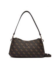 Guess Torebka Noelle II Mini HWQG96 72730 Brązowy. Brązowe torebki do ręki damskie Guess, z aplikacjami, ze skóry, bez dodatków. Za 589.99 zł.