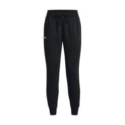 Spodnie sportowe damskie Under Armour Ua Rival Fleece Jogger. Białe spodnie dresowe damskie Under Armour, uniwersalny, bez wzorów, z bawełny. Za 341.00 zł.