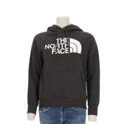 Second life - The North Face bluza damska z kapturem - Jak nowy. Szare bluzy damskie The North Face, l, bez wzorów, z materiału, z kapturem. Za 127.76 zł.