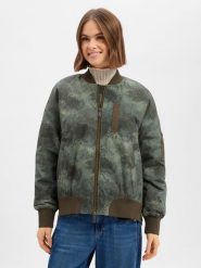 MOS MOSH kurtka bomberka - MMRuby Kobiety Sztuczne włókno zielony, M. Zielone kurtki damskie Mos Mosh, m, bez wzorów, z włókna, bez kaptura. Za 429.95 zł.