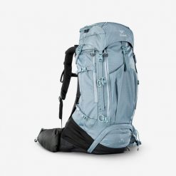 Plecak trekkingowy damski MT500 Air 45+10 l. Czarne plecaki damskie SIMOND, bez wzorów, z poliamidu, sportowe. Za 489.99 zł.