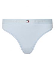 Tommy Hilfiger Stringi UW0UW04146 Błękitny. Niebieskie stringi damskie Tommy Hilfiger, xs, bez wzorów, z bawełny. Za 59.99 zł.