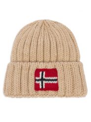 Napapijri Czapka Semiury 6 NP0A4GMH Beżowy. Brązowe rękawiczki dziecięce Napapijri, bez wzorów. Za 179.99 zł.