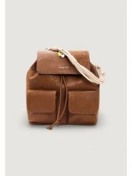 Desigual Plecak 26SAKP39 Brązowy. Brązowe plecaki damskie Desigual, bez wzorów, ze skóry. Za 379.99 zł.