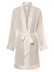 Bluebella Szlafrok Kobiety Szyfon biały|przezroczyste, L. Białe szlafroki damskie Bluebella, l, bez wzorów, z satyny, bez ramiączek, bez kaptura. Za 149.95 zł.