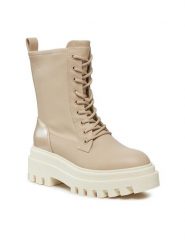 Calvin Klein Jeans Trapery Chunky Laceup Lth Mg Sat YW0YW01285 Beżowy. Brązowe śniegowce i trapery damskie Calvin Klein Jeans, z jeansu. Za 849.99 zł.