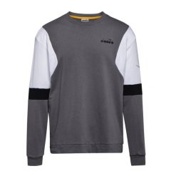 Bluza męska DIADORA SWEATSHIRT CREW DIADORA CLUB. Szare bluzy męskie Diadora, m, bez wzorów, bez kaptura. Za 79.99 zł.