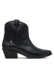 Pikolinos Kowbojki W5Z-8551 Czarny. Czarne botki damskie Pikolinos, ze skóry, bez obcasa, na słupku, bez zapięcia. Za 539.99 zł.