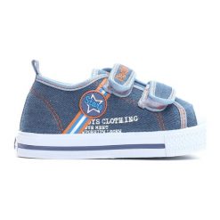 Niebieskie Trampki Loving Stars. Niebieskie buty sportowe chłopięce Born2be, z materiału. Za 39.99 zł.