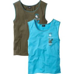 Poszerzane spodnie z dżerseju ze szczotkowaną spodnią stroną. Niebieskie legginsy dla dziewczynek bonprix, bez wzorów, z dżerseju. Za 47.99 zł.