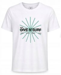 4f Koszulka Męska Bawełniana T-Shirt Męski Sportowy Z Nadrukiem 4F M2540. Koszulki sportowe męskie 4f, m, bez wzorów, z bawełny, bez kołnierzyka, bez ramiączek. Za 24.90 zł.