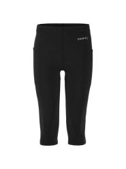 Craft Essence Knickers 3 M — krótkie spodnie treningowe do kolan, dopasowane –. Czarne legginsy sportowe męskie Craft, m, bez wzorów, z dzianiny, na fitness i siłownię. Za 280.00 zł.