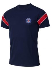 Koszulka Piłkarska męska PSG. Czerwone koszulki sportowe męskie PARIS SAINT GERMAIN, m, bez wzorów, z poliesteru, bez kołnierzyka, bez ramiączek, do piłki nożnej. Za 129.99 zł.