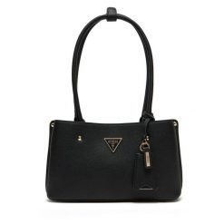 Torebka Guess. Czarne torebki do ręki damskie Guess, z aplikacjami, klasyczne, bez dodatków. Za 339.99 zł.
