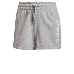 Calções Essensials Slim Logo de Ginástica e Pilates em Algodão Mulher. Białe obuwie sportowe damskie Adidas, s, bez wzorów, sportowe, na jogę i pilates. Za 74.00 zł.