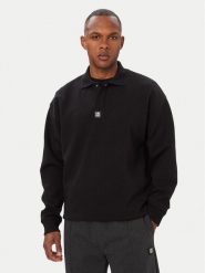 HUGO Bluza Dabins 50563051 Czarny Oversize. Czarne bluzy męskie Hugo, l, bez wzorów, z bawełny, bez kaptura. Za 549.99 zł.