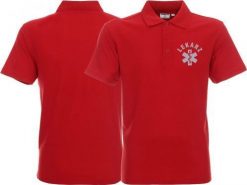 LPP - Promostars Koszulka Polo ratownicza czerwona męska odblaskowa FUNKCYJNA - nadruk przód. Czerwone koszulki polo męskie LPP - Promostars, m, bez wzorów, bez ramiączek. Za 88.99 zł.