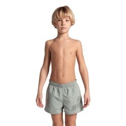 Szorty chłopięce spodenki kąpielowe na basen plażę Arena Beach Short. Szare kąpielówki dla chłopców Arena, bez wzorów, sportowe. Za 81.98 zł.