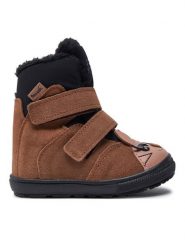 Mrugała Śniegowce MALI 7151/4-34 Brązowy. Brązowe buty zimowe dziewczęce Mrugała, bez wzorów, ze skóry, bez zapięcia. Za 429.99 zł.