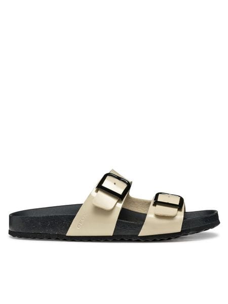 Geox Klapki D Brionia R D55Y3M 000HH C6738 Beżowy. Brązowe klapki damskie Geox, bez wzorów, ze skóry, bez obcasa. Za 189.99 zł.