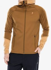 Bluza z kapturem Peak Performance Rider Essentials Zip Hood. Brązowe bluzy męskie Peak Performance, m, bez wzorów, z elastanu, z kapturem. Za 554.39 zł.
