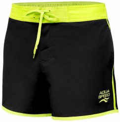 Spodenki kąpielowe męskie Aqua Speed Axel. Czarne kąpielówki męskie Aqua-Speed, m, bez wzorów, z elastanu, krótkie, do pływania. Za 79.99 zł.