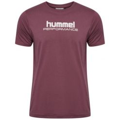 Koszulka Hummel Pulse Graphic. Fioletowe koszulki sportowe męskie Hummel, m, bez wzorów, bez kołnierzyka, bez ramiączek. Za 182.00 zł.