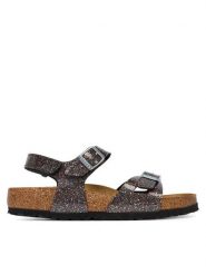 Birkenstock Sandały Rio As 1031769 D Czarny. Czarne sandały dziewczęce Birkenstock, ze skóry, bez zapięcia. Za 319.99 zł.